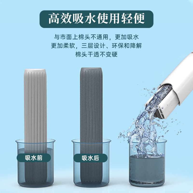 dp迷你小拖把手持便携式家用桌面旋转塑料懒人免手洗拖把厨房卫生 - 图2