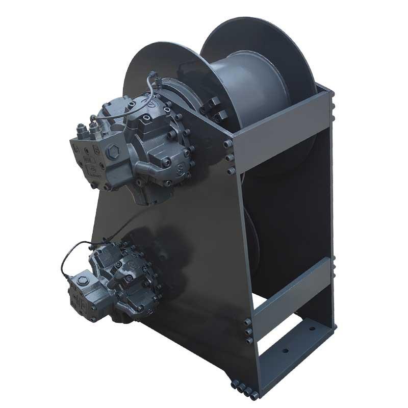 船用液压工程车卷扬机10吨大型单绳绞车重型耐用木机起重牵引绞盘 - 图3