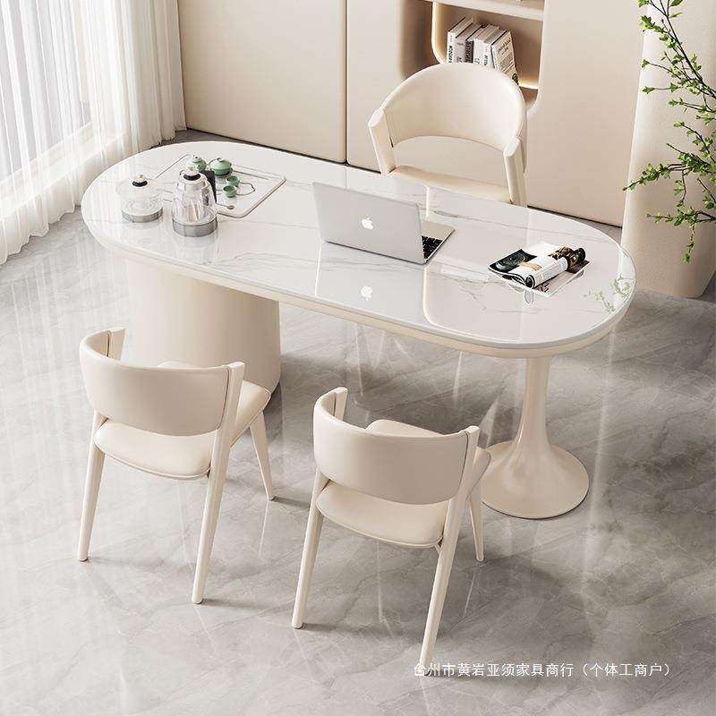奶油风茶板桌椅组合家用现代简约阳功夫小岩茶台台轻奢泡茶桌无品,淘宝优惠券,粉丝福利购,淘宝优惠卷