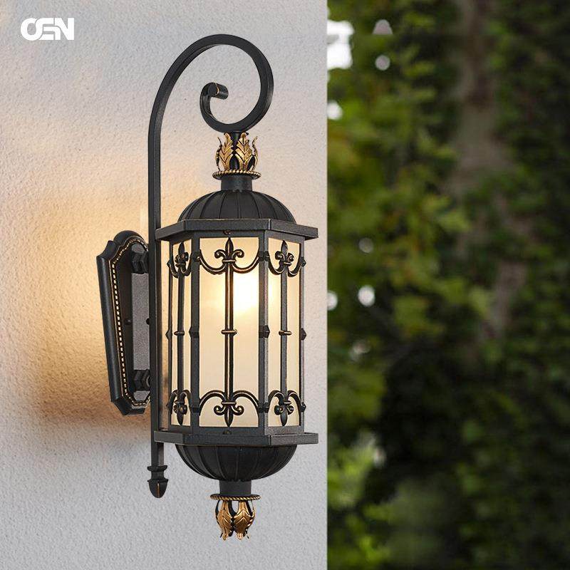 新中式室外铸铝壁灯别墅小区阳台LED灯走廊大门壁灯户外墙壁灯具,淘宝优惠券,粉丝福利购,淘宝优惠卷