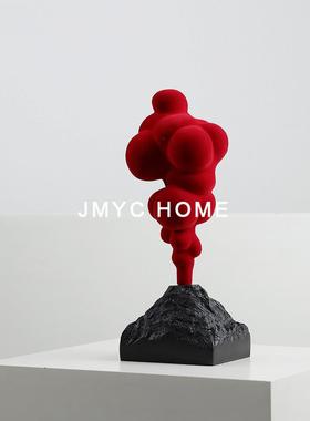 意样式简约火山喷发龛摆件家N壁客厅电视柜板房酒柜书房居软装饰