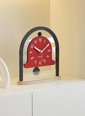 wooo放m玄关装饰TYOS564摆件电视柜家居饰z品钟表桌面摆意式创时