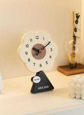 wozoom居家客厅台式座钟简TYOS363约桌面摆件关装玄电视柜饰时钟