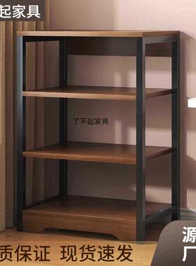 架置物架地多层收纳家储物书架落办公子室NKU桌边钢木卧室简易用