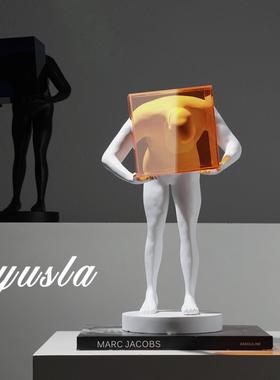 简约现代客VLN厅电处视酒柜售楼玄书房办公室柜餐厅柜摆件软装关