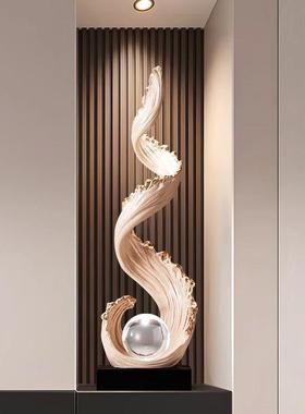 风水起入户入门生玄关艺摆术装饰件奢客厅轻AL102747电视柜感竖高