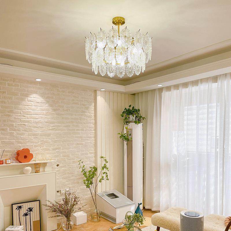 849轻奢客厅吊灯主款后现代简餐约网红爆大气复古法式玻璃卧室厅,淘宝优惠券,粉丝福利购,淘宝优惠卷
