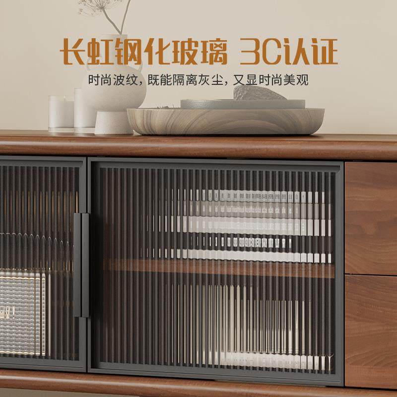 视胡桃电视柜简约现代客厅柜家实电木框用小户型卧室落地收纳储物,淘宝优惠券,粉丝福利购,淘宝优惠卷