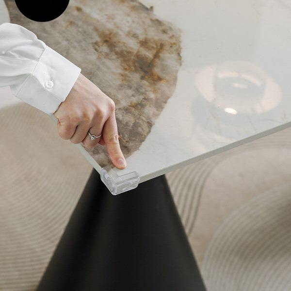 轻奢岩板商务洽谈桌简约办公室会议室办公桌椭圆家用吃饭用餐长桌,淘宝优惠券,粉丝福利购,淘宝优惠卷