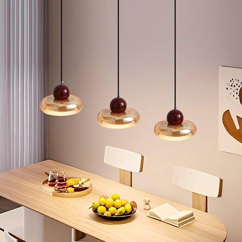 餐厅护眼吊灯中古风6氛围感琥玻璃创个性意吧台吊线520灯珀68L,淘宝优惠券,粉丝福利购,淘宝优惠卷