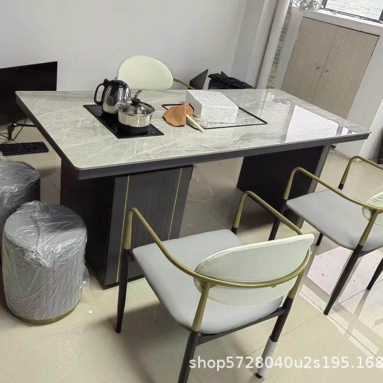 OSA代简约岩椅板茶桌组合轻奢阳台办公室小茶几石板现茶台烧一水,淘宝优惠券,粉丝福利购,淘宝优惠卷