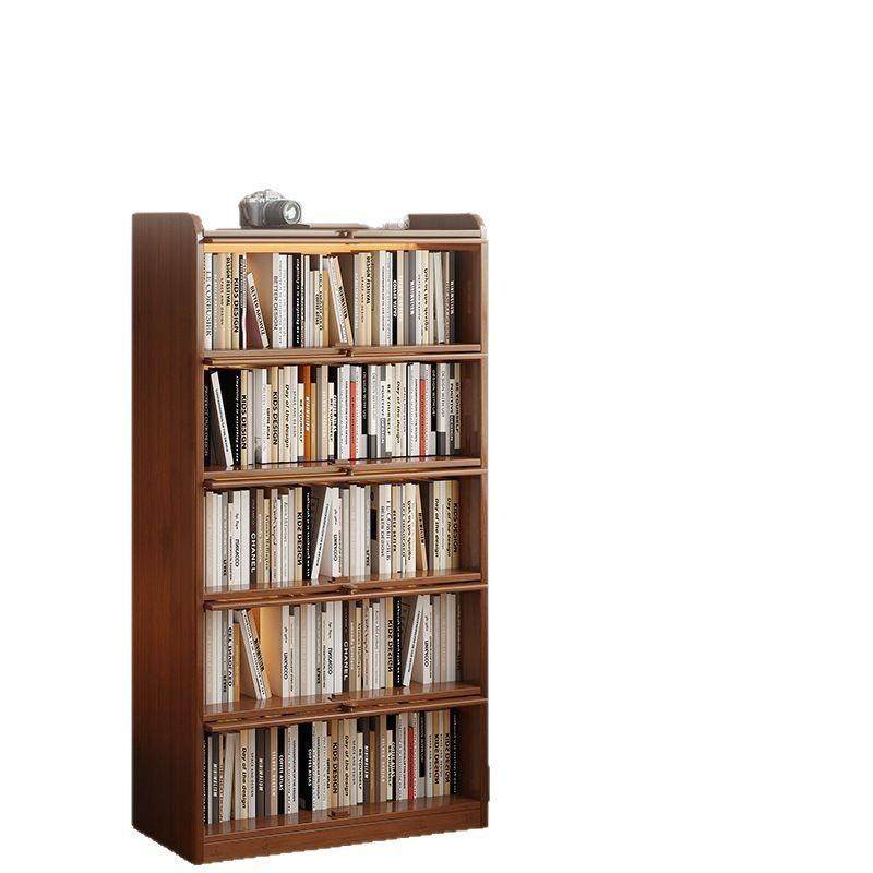 书架置物带架落地书柜储门物柜一体靠墙收纳家防用实木EIE尘展示,淘宝优惠券,粉丝福利购,淘宝优惠卷