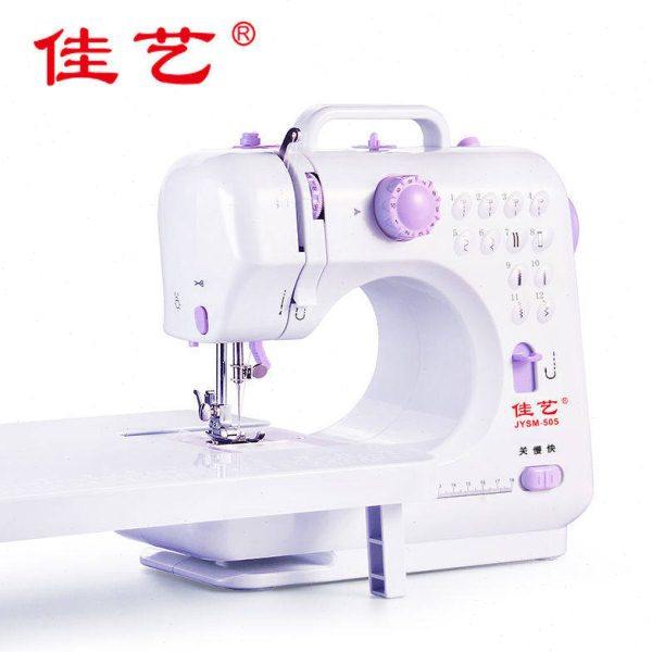 佳艺505A缝纫机迷你小型台式锁边多功能电动家用吃厚裁缝机可脚踏,淘宝优惠券,粉丝福利购,淘宝优惠卷