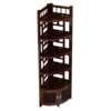 Bogu tea room solid wood space-saving tea cabinet tea set storage rack new Chinese display rack living room corner storage rack