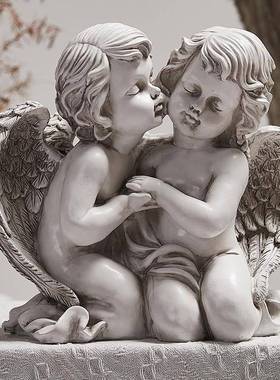 意法式天使摆件丘复比特人创雕塑客厅酒EEM柜桌物面摆设古装饰工