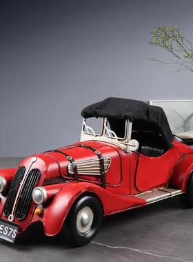 GDR复古怀旧老式铁皮老书爷车汽车模件型展摆房间酒柜柜示柜装饰