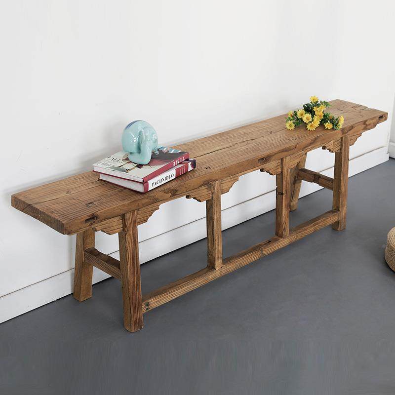 古朴年代老榆木长凳条实木板凳明全清古典实木餐凳门原木休GPND-0,淘宝优惠券,粉丝福利购,淘宝优惠卷