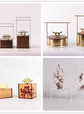 博现代新MC-TY-19中样板房亚克力提盒摆件客厅式售处古架产品展示