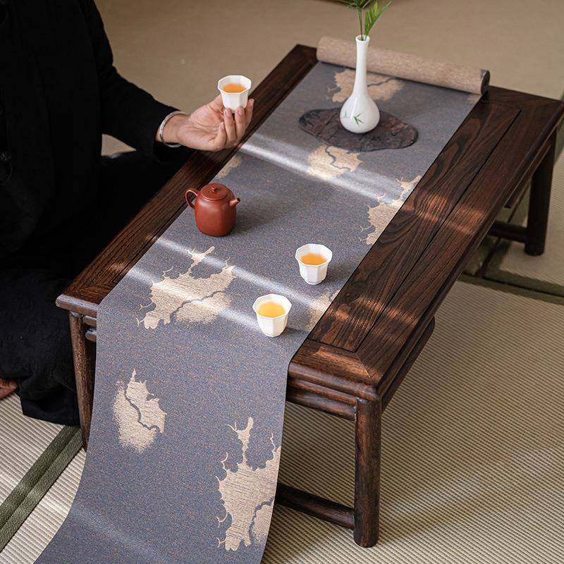 观泡岚中式国风防水QX-CB015茶席简约席家用复古茶桌干桌道旗垫子,淘宝优惠券,粉丝福利购,淘宝优惠卷