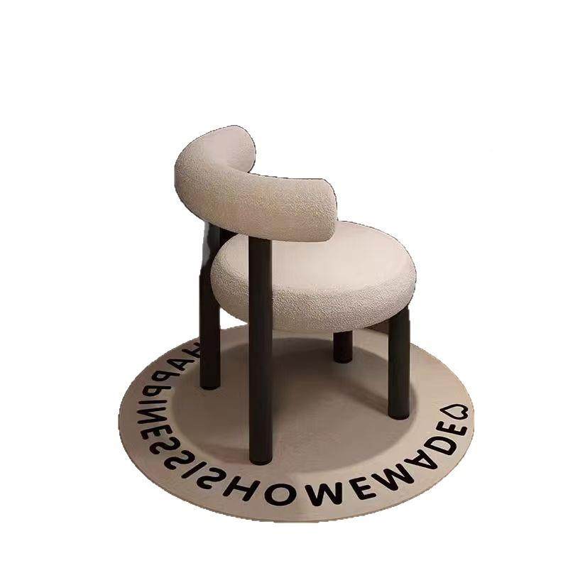 油风化妆凳简奶椅约卧室化妆WBP椅小胖羊羔毛梳妆台生椅子女轻奢,淘宝优惠券,粉丝福利购,淘宝优惠卷