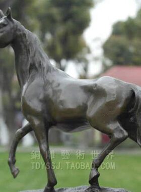 阿拉伯马骏马铜雕塑艺术品宾馆酒店会所工艺品摆件家居装饰品礼品