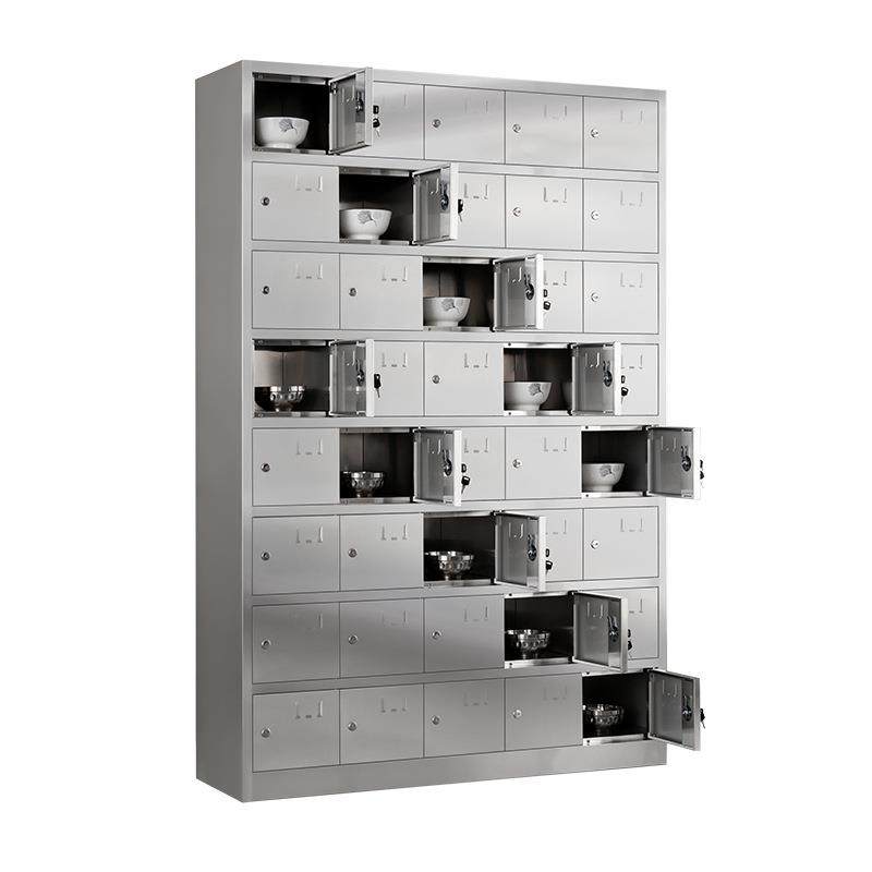 304不锈钢碗柜学校食堂多格饭盒碗筷柜工厂员工餐具柜多门餐盘柜,淘宝优惠券,粉丝福利购,淘宝优惠卷