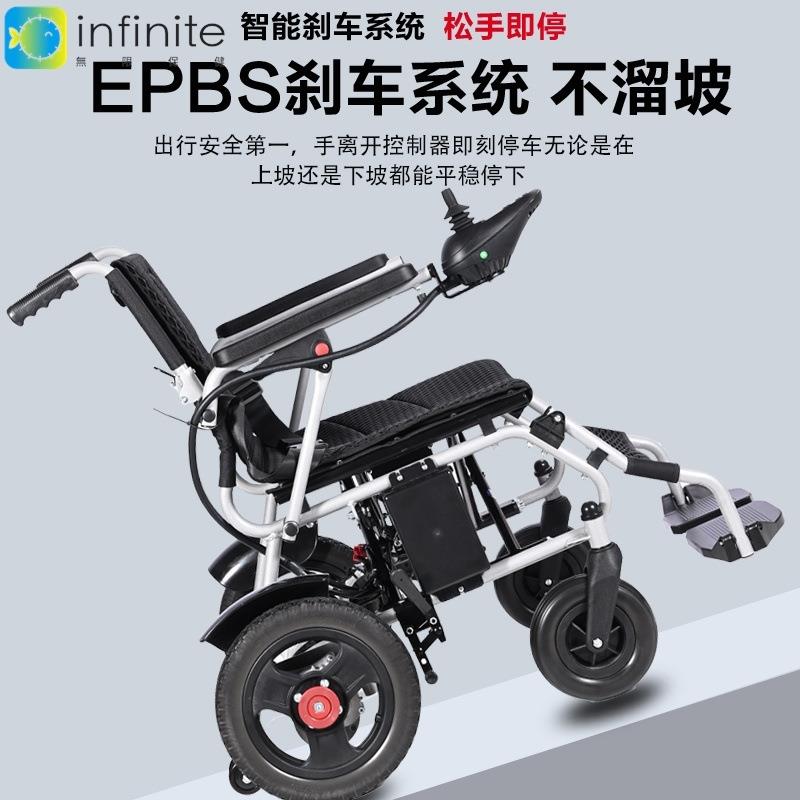 电动轮椅车折叠轻便老年残疾人智能全自动轮椅老人代步四轮车小型 - 图1