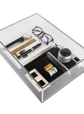 样板间书房装饰品书桌摆件飘窗托盘相机模型现代简约软装桌面道具