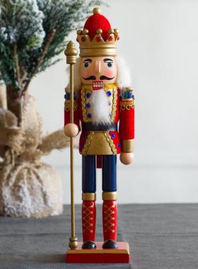 欧式cm胡桃夹子木偶士兵创意家居酒吧咖啡厅迎宾招财装饰摆件