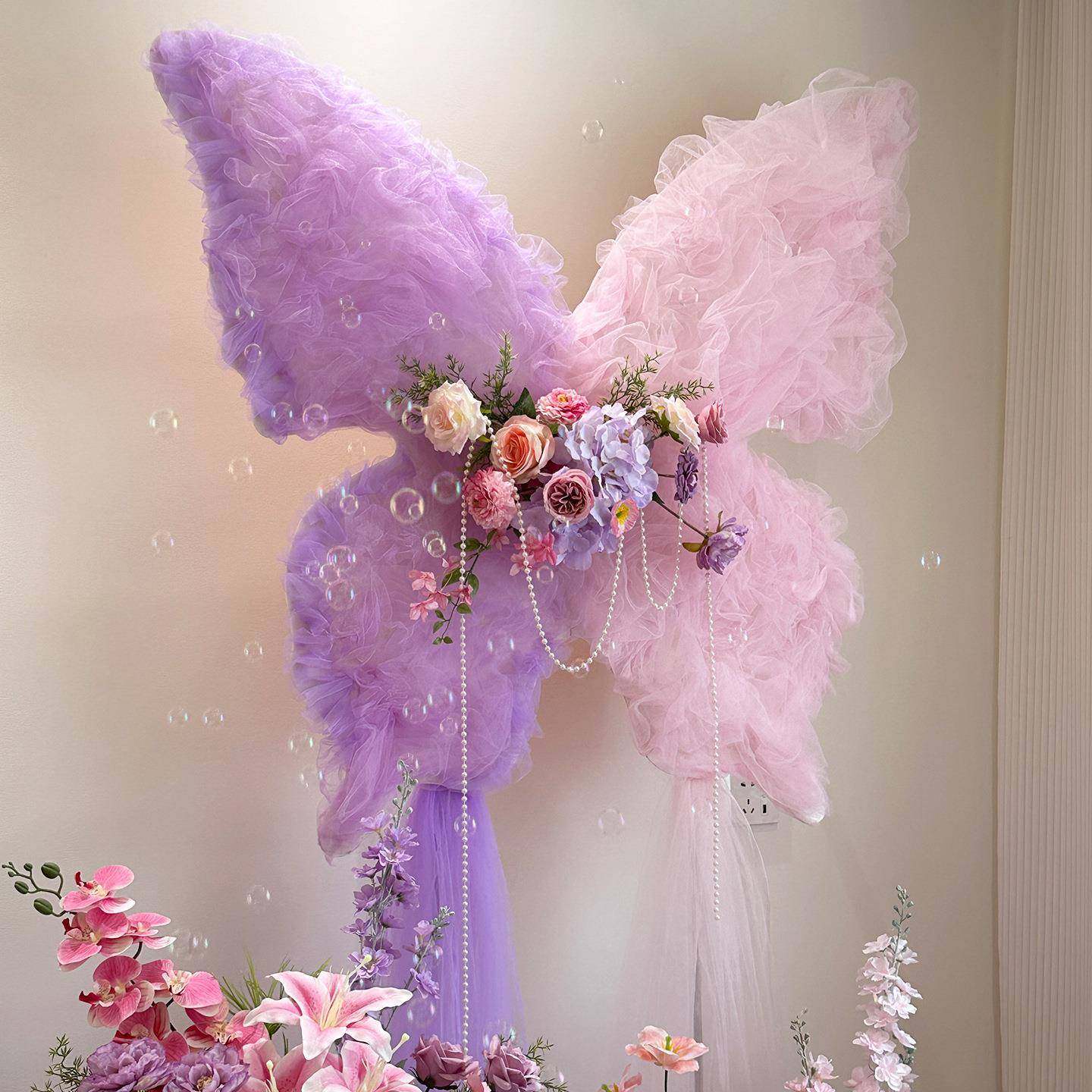 DIY礼仿真蝴蝶饰浪漫结纱花梦AL930542幻婚蝴装蝶婚房求婚场景婚,淘宝优惠券,粉丝福利购,淘宝优惠卷