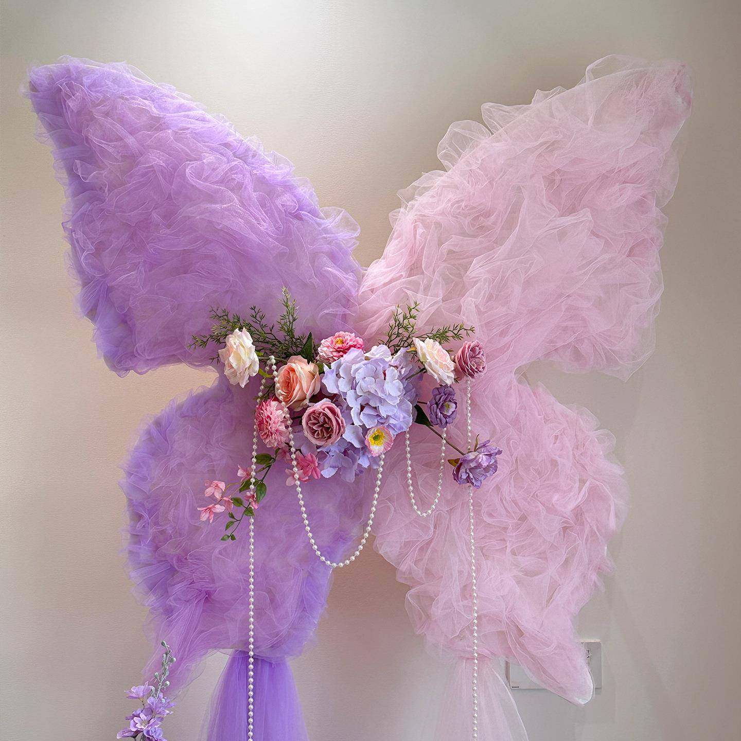 DIY礼仿真蝴蝶饰浪漫结纱花梦AL930542幻婚蝴装蝶婚房求婚场景婚,淘宝优惠券,粉丝福利购,淘宝优惠卷