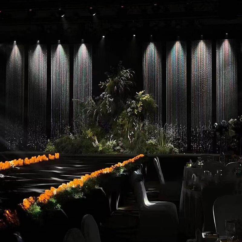 婚礼舞台珠亚婚力亮片吊顶银色线克帘挂件庆酒店DD1216宴会厅圆片,淘宝优惠券,粉丝福利购,淘宝优惠卷