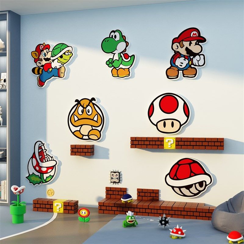 美少女战士贴纸画儿童房间布置墙面装饰用品公主卧室床头改造物件,淘宝优惠券,粉丝福利购,淘宝优惠卷