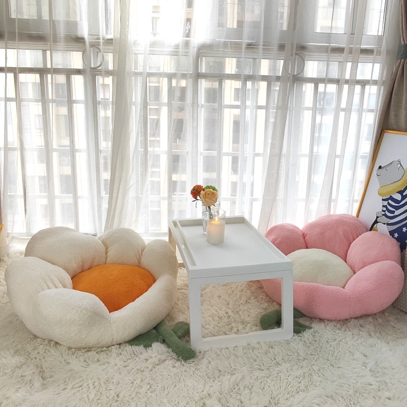 Flower tatami futon cushion balcony bay window sitting room floor single chair lazy U small sofa cushion