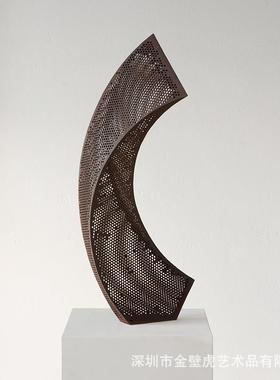 现属代金雕塑板样BH-J139房售楼部酒店写字楼会所台面件艺术品多