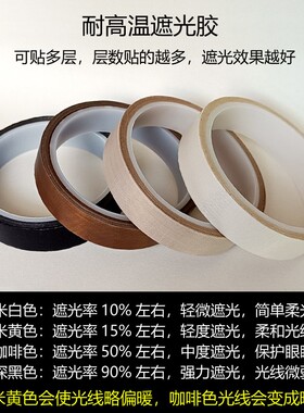 线条灯带遮光胶柔光耐高温绝缘防水挡光条防刺眼保护眼.睛遮光贴