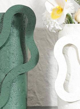 家GG878用品几何花瓶高级感现代术居装花器客厅饰品软装桌面插艺