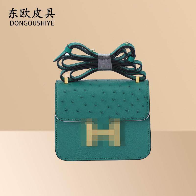 新ZFG款鸵鸟皮迷你HK扣小方包创意可爱零钱包源头K工高厂级感小废,淘宝优惠券,粉丝福利购,淘宝优惠卷