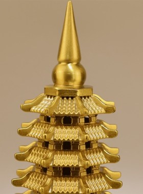 铜文昌塔摆件9九层13十三层精品纯铜文昌塔中式家居书房办公室桌