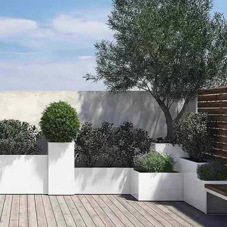 户外花箱台街种植箱广场商业长方形花坛艺铁成253阳品不锈钢花槽,淘宝优惠券,粉丝福利购,淘宝优惠卷