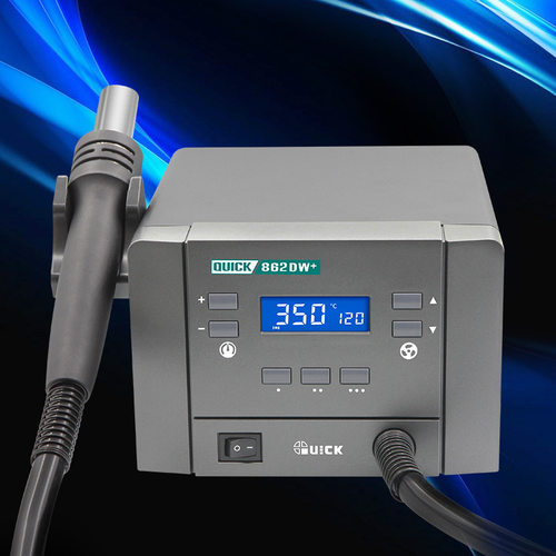QUICK快克862DA+热风拆焊台862DW+大功率数显智能热风枪焊枪 - 图1
