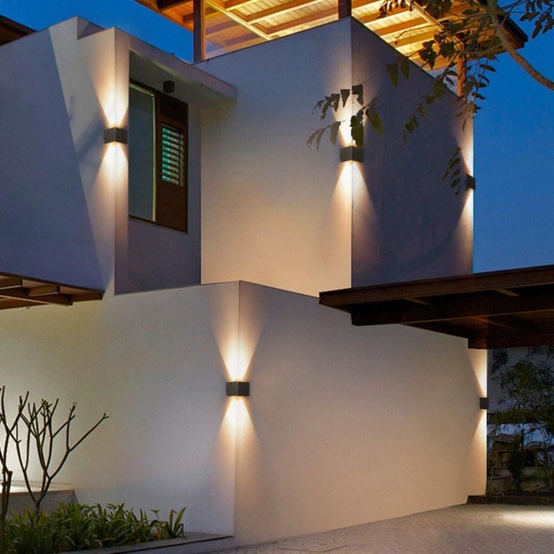 户外别墅庭院灯外墙壁灯防水壁z灯太阳能洗墙灯阳台花园金属拐角 - 图2