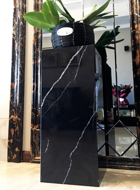 简约人造大理石材工艺品展示底座摆件样板间酒店客厅门店落地基座