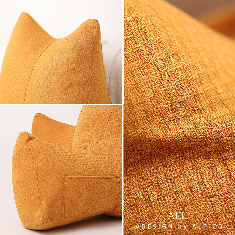 Bedside cushion soft bag maternity neck and waist protector large backrest sofa bed bay window sill reading pillow cushion removable and washable