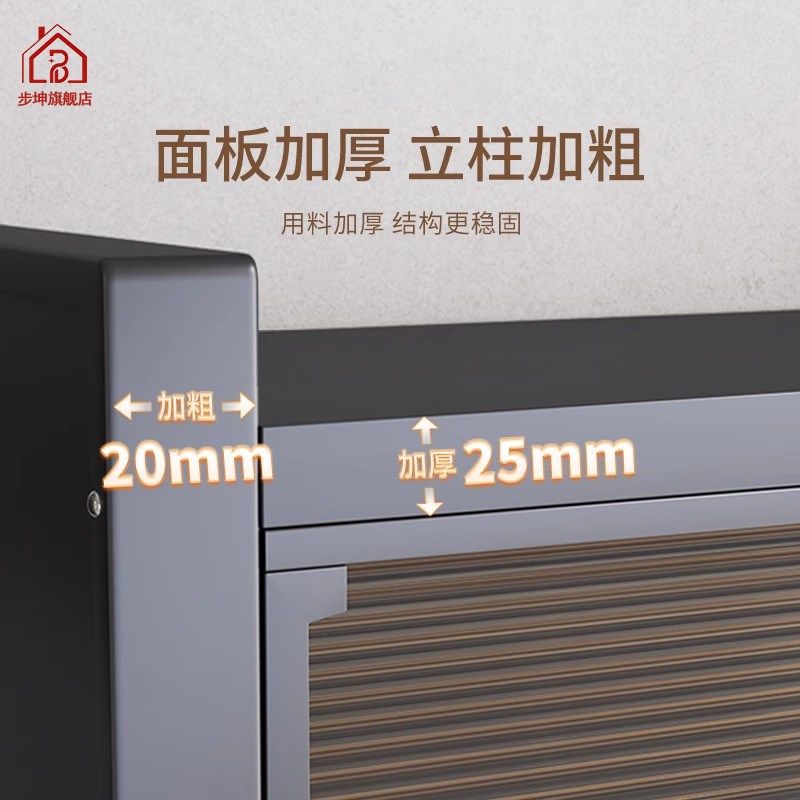 厨房多功能置物架靠墙一体收纳柜微波炉碗碟落地多层碳钢餐边橱柜,淘宝优惠券,粉丝福利购,淘宝优惠卷