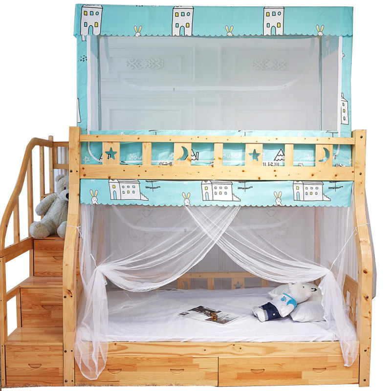 子母床蚊帐梯形上下铺1.5m1.8m儿童双层床高低床双架床母子床纹账,淘宝优惠券,粉丝福利购,淘宝优惠卷