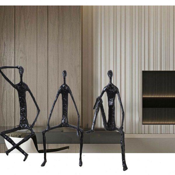 创意抽象艺术人物摆件简约公室客厅电视柜书架玄关装饰桌面摆设,淘宝优惠券,粉丝福利购,淘宝优惠卷