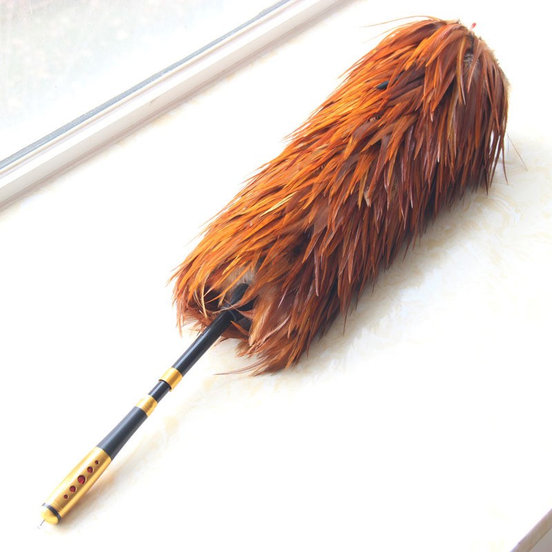 1VPR鸡毛掸子家用可伸缩除尘掸车用除尘扫灰不掉毛Z鸡毛掸伸缩 - 图1