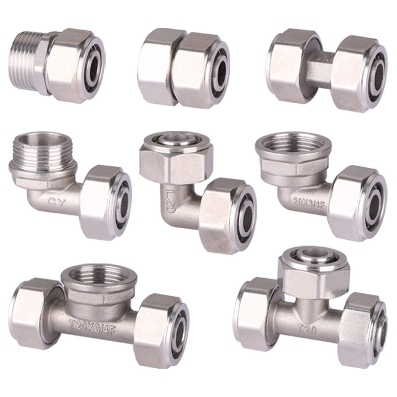 6分不锈钢铝塑管接头1620太阳能管内丝外丝管件直接弯头三通配件,淘宝优惠券,粉丝福利购,淘宝优惠卷