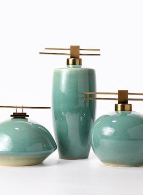 中式YH023创意陶瓷装饰品客厅电玄视博柜关书架酒柜古架软装新家